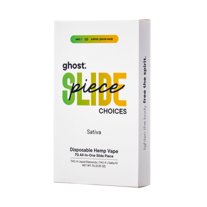 Ghost Hemp Slide Piece Choices THCH Disposable 7G